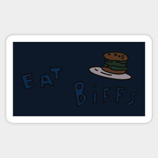 Eat Biffs Burger Sticker